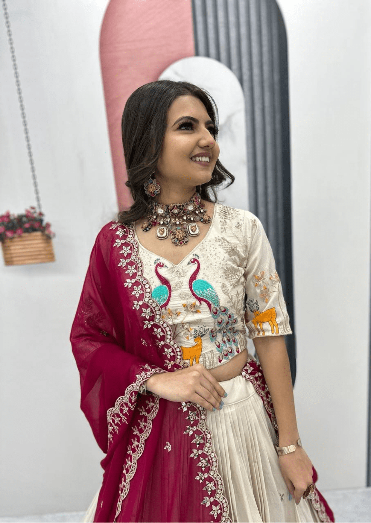 Padmika Royale Embroidered Tissue Silk Lehenga Set