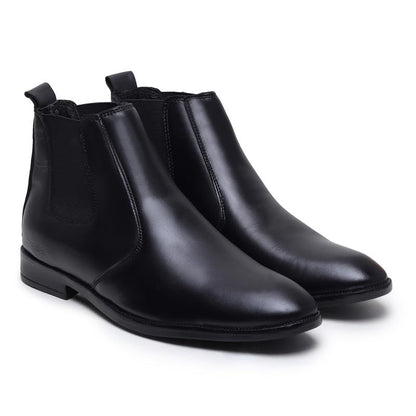 HAYES LONDON Chelsea Boots For Man | Genuine Leather High-Top Slip-On Shoes | Comfortable Formal Shoes for Men | Stylish Office, Party & Casual Wear Fashion Boots