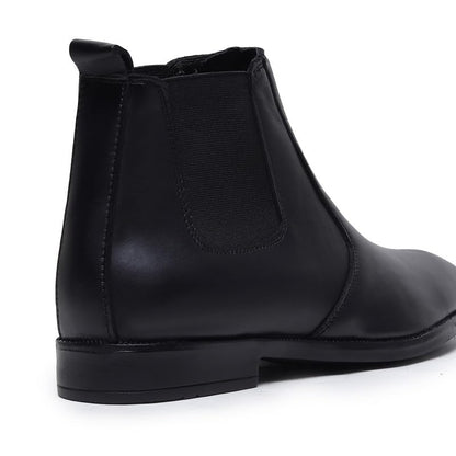 HAYES LONDON Chelsea Boots For Man | Genuine Leather High-Top Slip-On Shoes | Comfortable Formal Shoes for Men | Stylish Office, Party & Casual Wear Fashion Boots