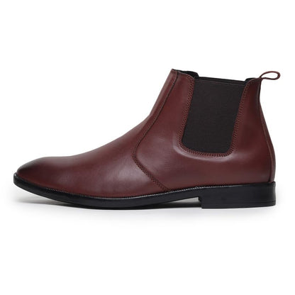 HAYES LONDON Chelsea Boots For Man | Genuine Leather High-Top Slip-On Shoes | Comfortable Formal Shoes for Men | Stylish Office, Party & Casual Wear Fashion Boots