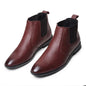 HAYES LONDON Chelsea Boots For Man | Genuine Leather High-Top Slip-On Shoes | Comfortable Formal Shoes for Men | Stylish Office, Party & Casual Wear Fashion Boots