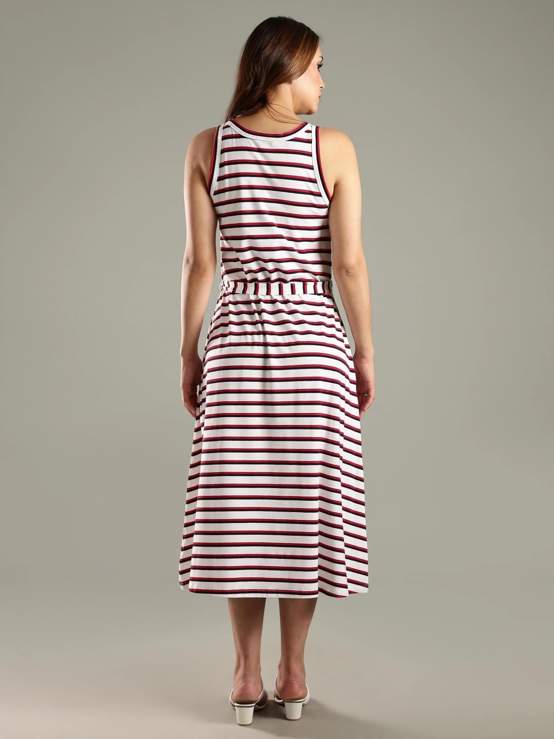 Tommy Hilfiger Cotton U-Neck A-Line Dress