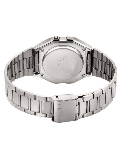 Casio Vintage A-158WA-1Q Digital Grey Dial Unisex Watch Silver Metal Strap (D011)
