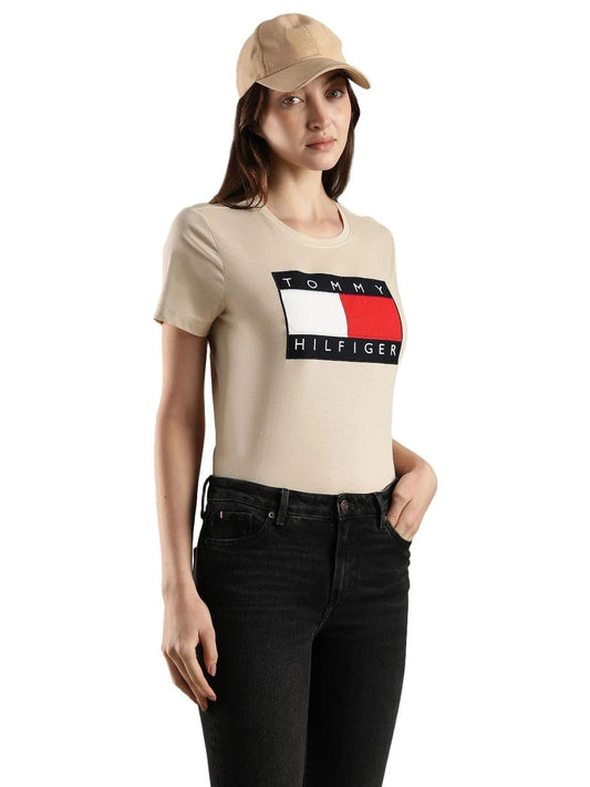 Embroidered Logo Regular Fit Cotton T-Shirt