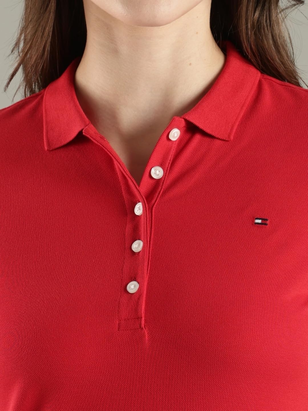 Solid Slim Fit Cotton Polo T-Shirt