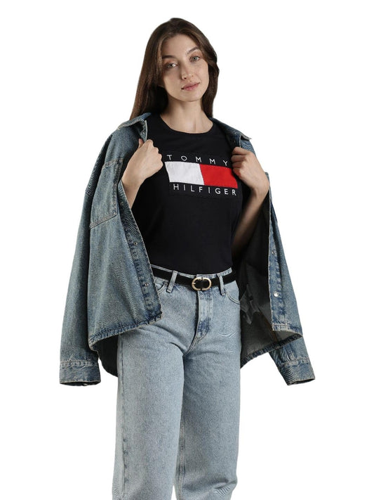 Embroidered Logo Regular Fit Cotton T-Shirt