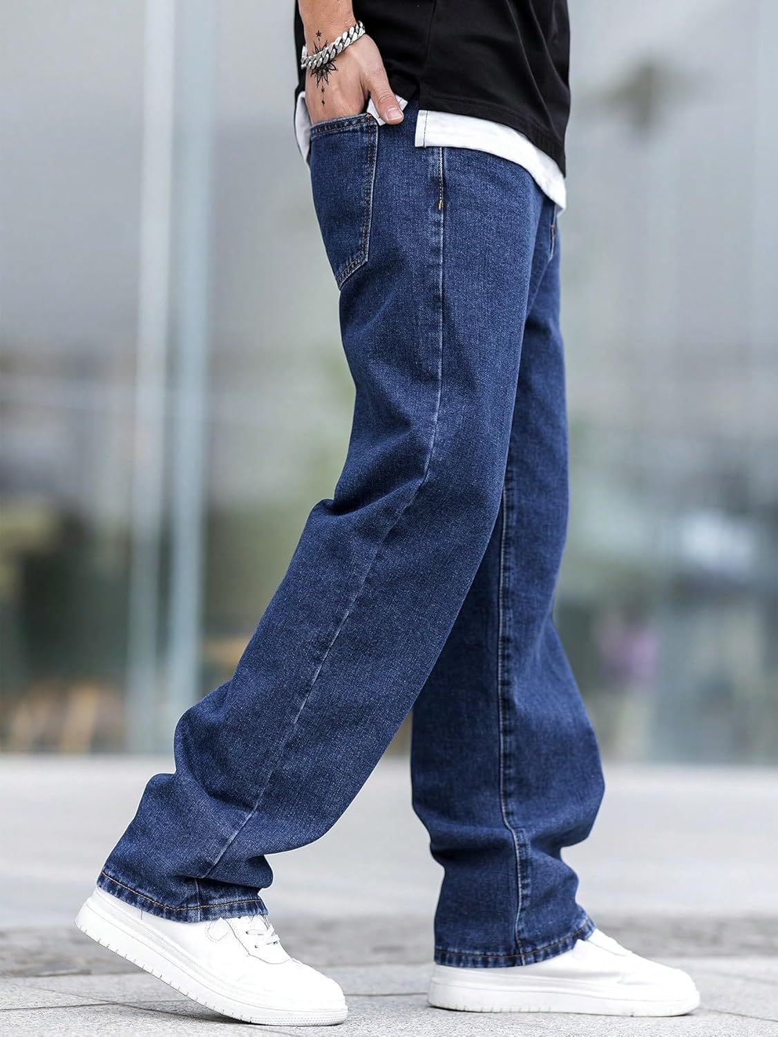 KOTTY Mens Regular Fit|Classic Design with Stylish Look |Day Comfort|Mide Rise Strachable Jeans