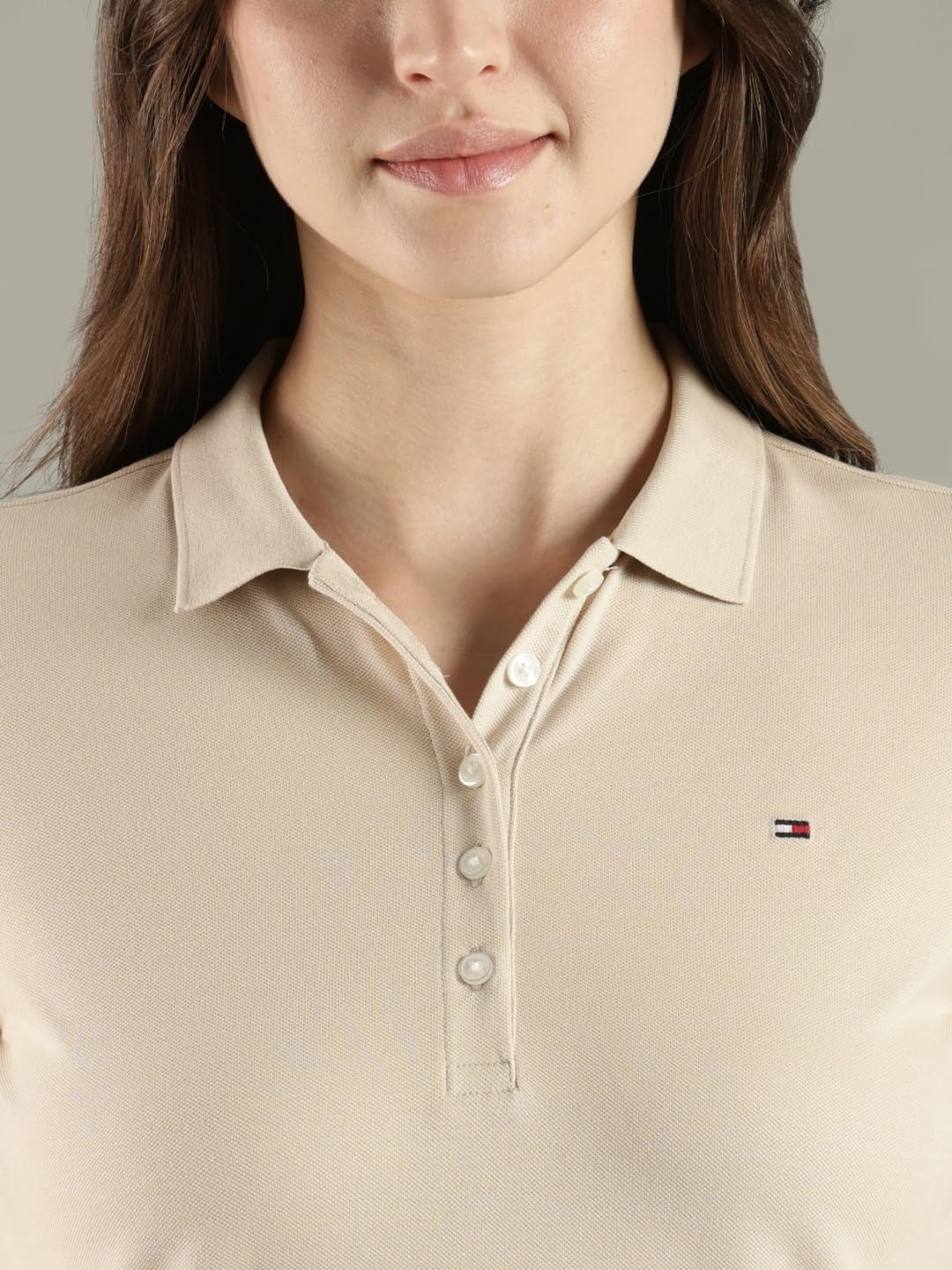 Solid Slim Fit Cotton Polo T-Shirt