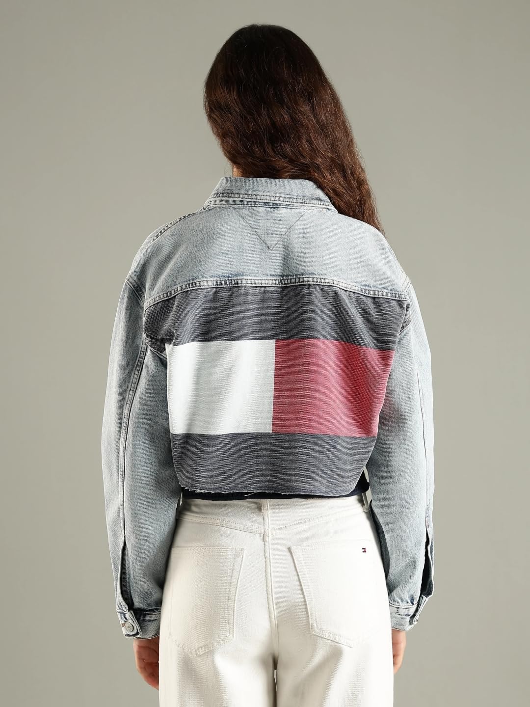 Tommy Hilfiger Regular Fit Cotton Spread Collar Denim Jacket