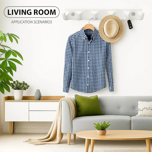 White Cloth Hanger Unbreakable Abs Ceramic Finish (RW-132)-1