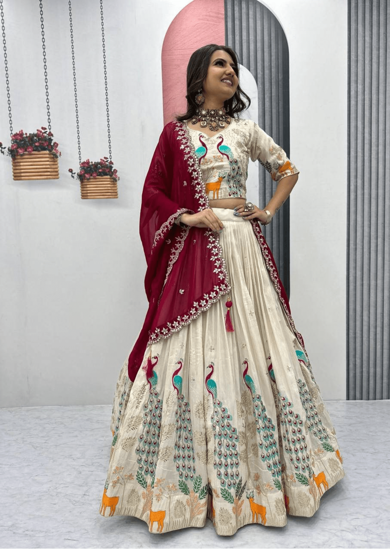 Padmika Royale Embroidered Tissue Silk Lehenga Set